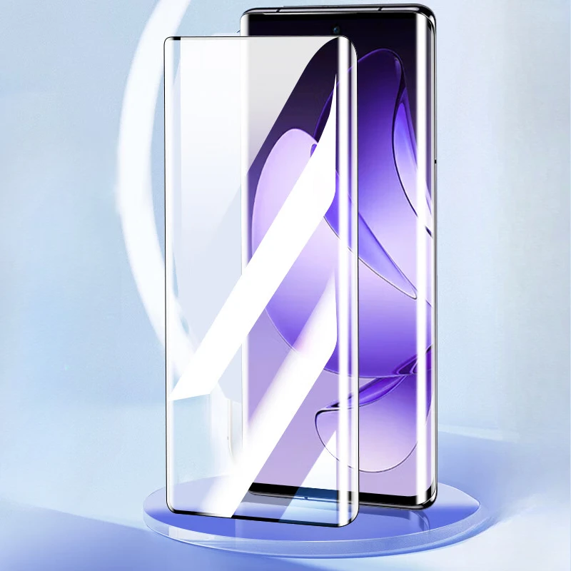 Vidrio templado 9H para OPPO Reno 13 Pro Protector de pantalla curvo 3D para Reno13Pro vidrio transparente antiluz azul