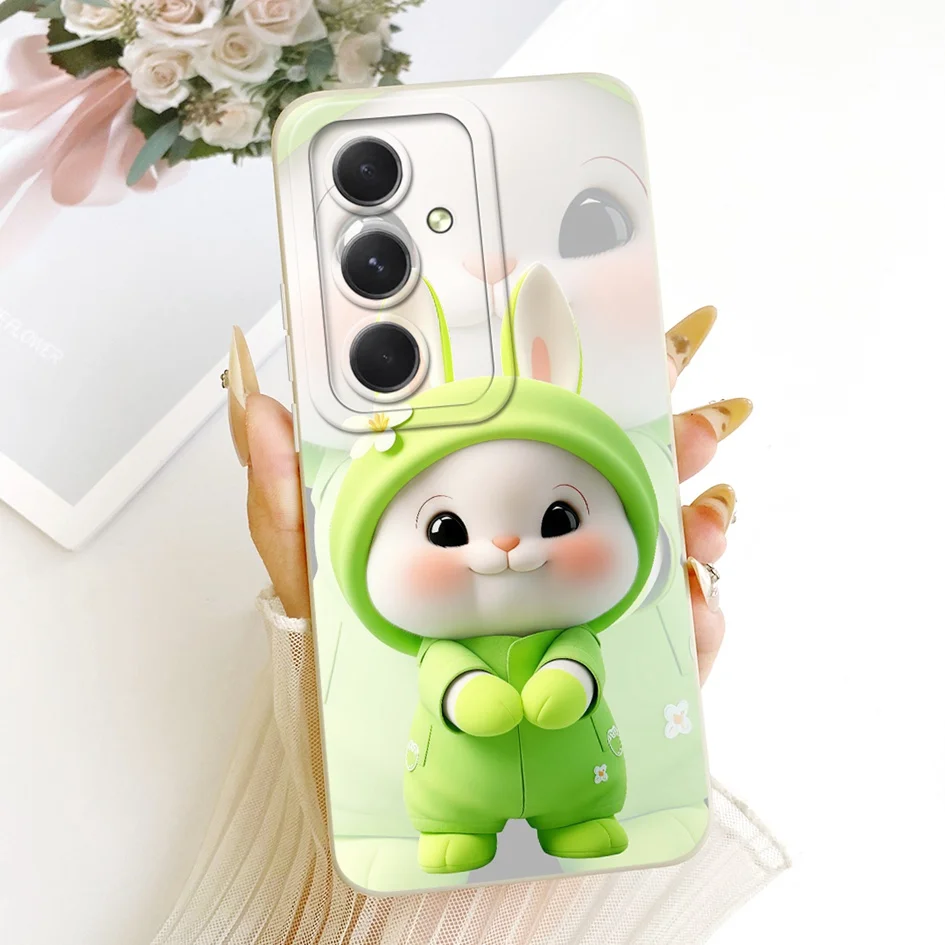 Para Samsung Galaxy A54 5G funda SM-A546B creativa gato conejo dibujos animados funda protectora de silicona suave para Samsung A14 A24 A34 fundas - imagen 5