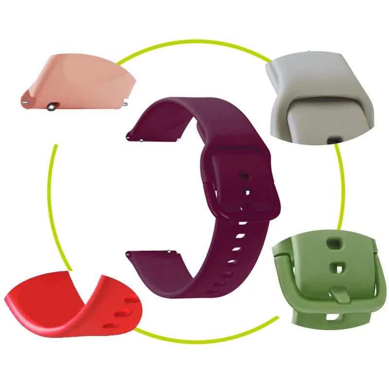 Correa de reloj de 18mm para Huawei, pulsera deportiva de silicona para Huawei B5, Talkband B5, repuesto para Garmin Vivoactive, correa de 4S - imagen 4