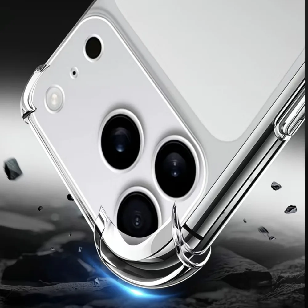 Para iPhone 17 funda transparente protección a prueba de golpes anticaída delgada TPU cubierta de teléfono transparente para IPhone 17 Pro Max 17Air carcasa trasera - imagen 2