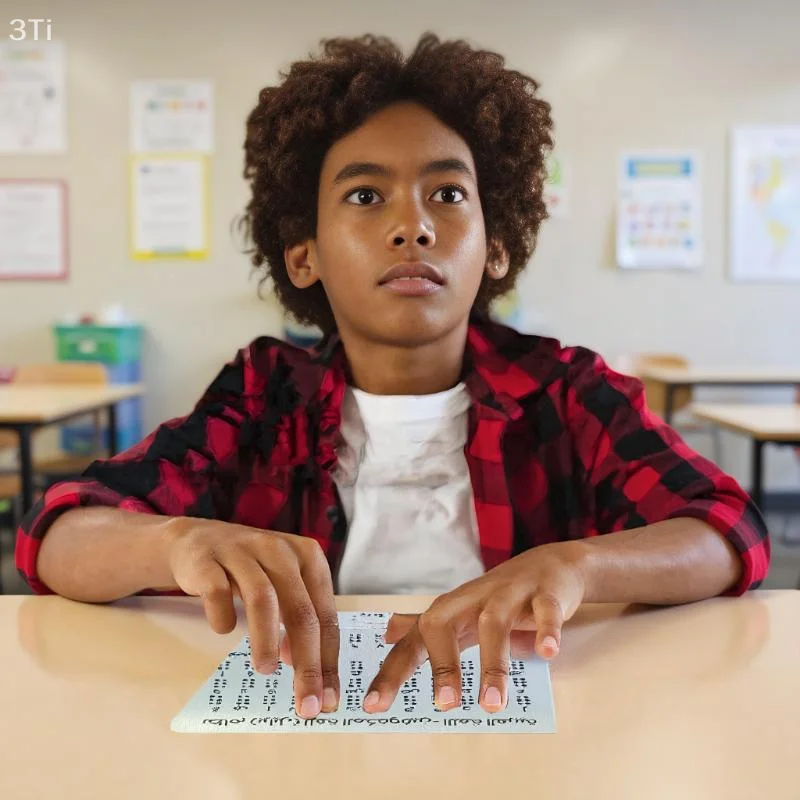 Herramienta educativa para niños con discapacidad de la visión, 1/2/3 piezas de tablero del alfabeto Braille de aluminio con letras árabes elevadas