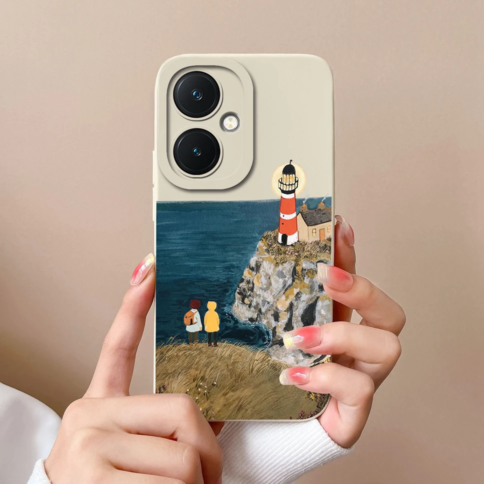 Funda para Vivo Y27 Y 27 4G 5G Pretty Girl Funda a prueba de golpes Funda trasera suave de moda para VivoY27 VivoY 27 bolsa de teléfono Capa Funda - imagen 4