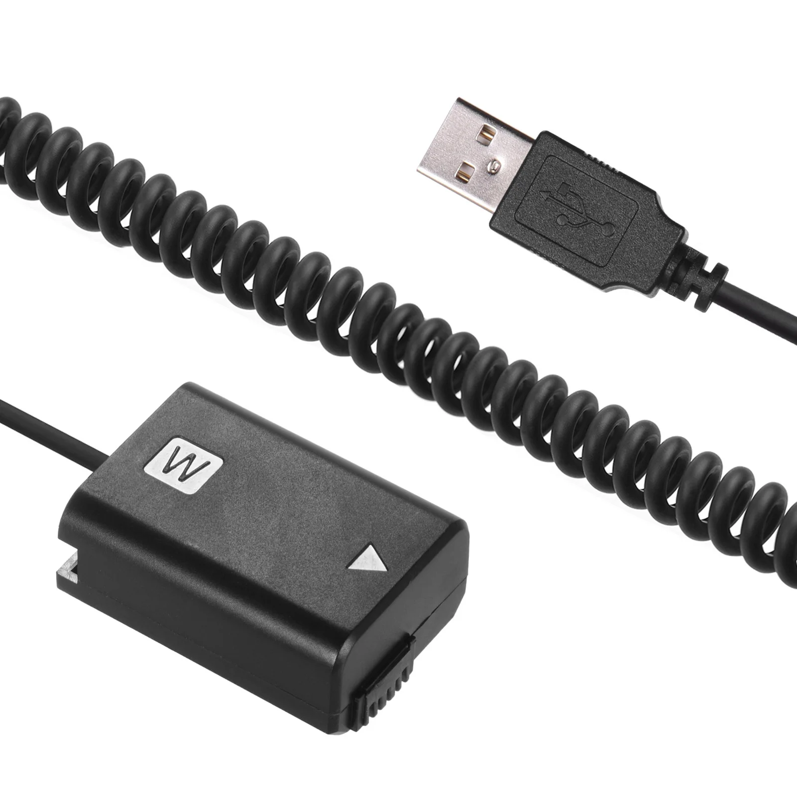 Paquete de batería simulada de NP-FW50 USB de 5V, adaptador acoplador para cámara Sony A7, A7II, A7R, A7S, A7RII, A7SII, A6000, A5000, A3000, NEX5, NEX3, ILDC - imagen 3