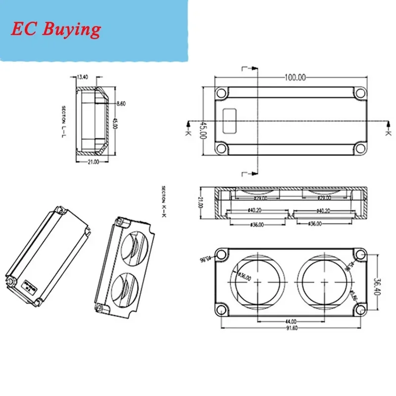 1 par de altavoces portátiles de Audio 45100 10045 LED TV altavoz 8 Ohm 5W doble diafragma bajo ordenador altavoz DIY para cine en casa - imagen 3