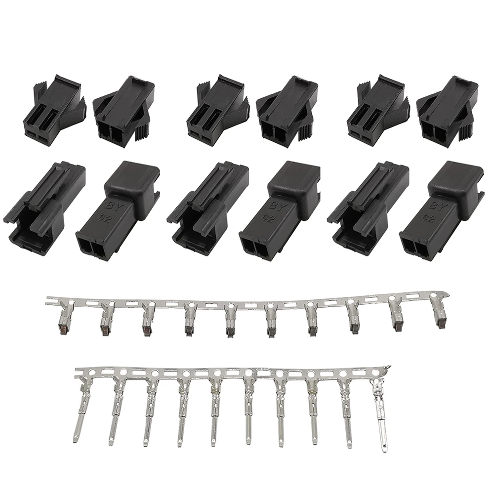 10 juegos JST SM 2,54mm 2 pines carcasa hembra y macho + Kit de terminales SM-2P SM-2R JST SM2.54 2 pines - imagen 3
