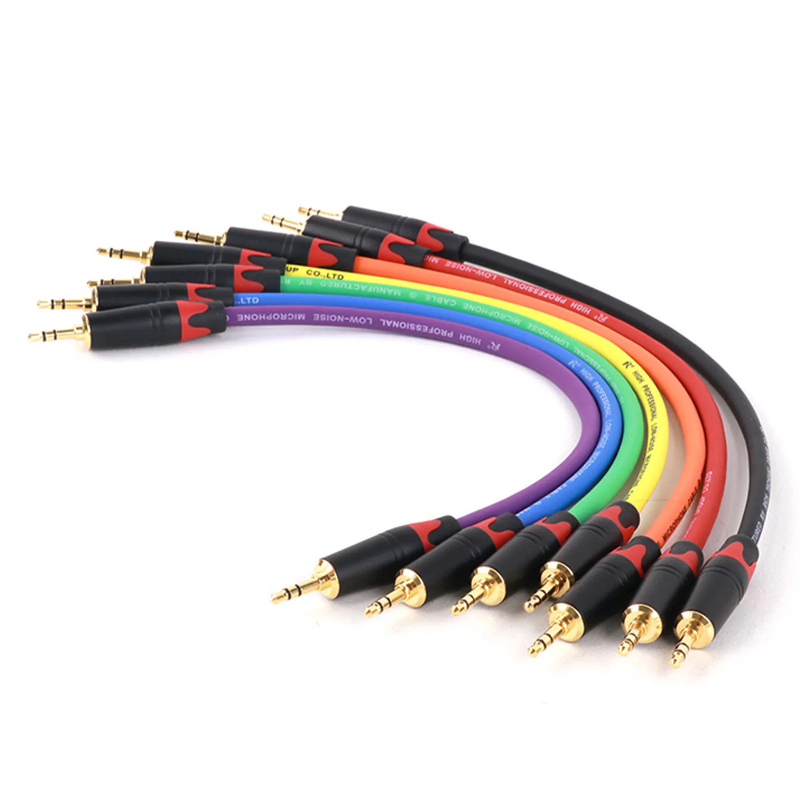 Guguo-Cable de conexión Dual para micrófonos de guitarra, 1 piezas, 3,5mm, 1/8 pulgadas, estéreo TRS, macho a recto, 0,3 M-15M - imagen 5