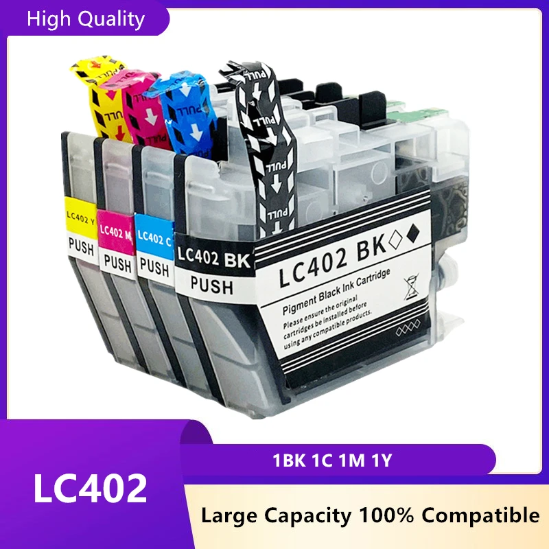 Cartucho de tinta LC402 LC-402 para impresora Brother MFC-J5340DW MFC-J6740DW MFC-J6540DW MFC-J6940DW