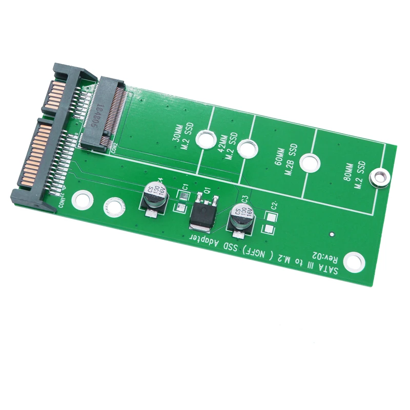 Adaptador M2 SATA Riser M.2 NGFF convertidor llave B para 2230-2280 M.2 SATA SSD 2,5 "SATA3.0 6G tarjeta M2 a SATA adaptador SSD M2