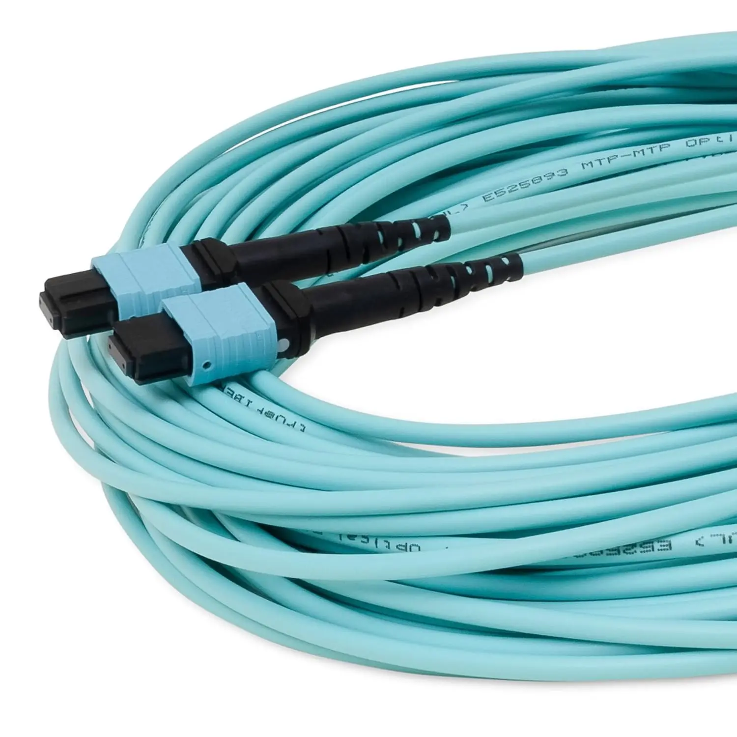 Cable MPO 8 Fibra hembra a hembra MPO-MPO Cable de conexión de fibra óptica multimodo tipo B OM3