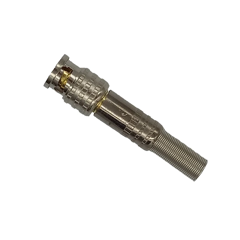 10pcs Gold BNC Male Video Plug Coupler Connector to Screw for RG59 Cable Adapter CCTV Camera System Accessories - imagen 4