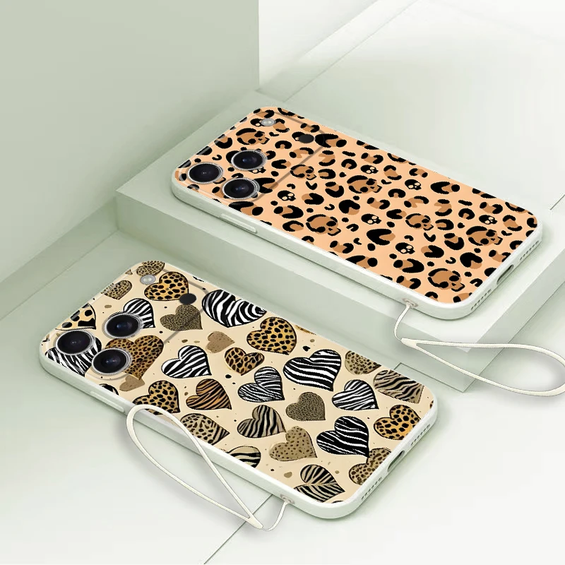 Funda de teléfono con diseño en forma de corazón, funda suave para Apple iPhone 16e 16 14 15 Plus 17 Air XS 11 12 13 Pro Max 7 8 XR - imagen 2