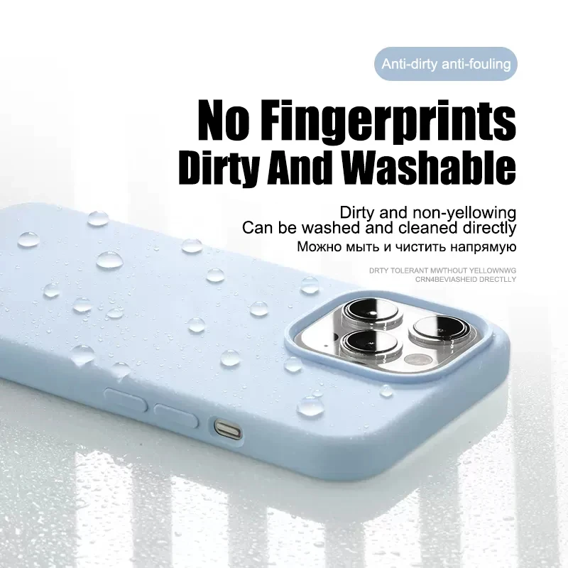 Funda de teléfono de silicona líquida de lujo para For iPhone 15, 13, 12, 11, 14 Pro Max, cubierta de parachoques, 15 Plus, Fundas protectoras a prueba de golpes, accesorios - imagen 5