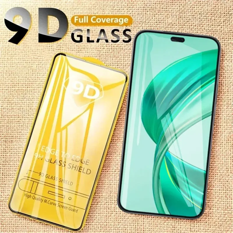 3 uds vidrio templado 9D para Honor 400 Lite 300Pro 200Smart X9 X8 X7 X6 X70i X60GT Protector de pantalla vidrio Protector de pantalla transparente - imagen 2