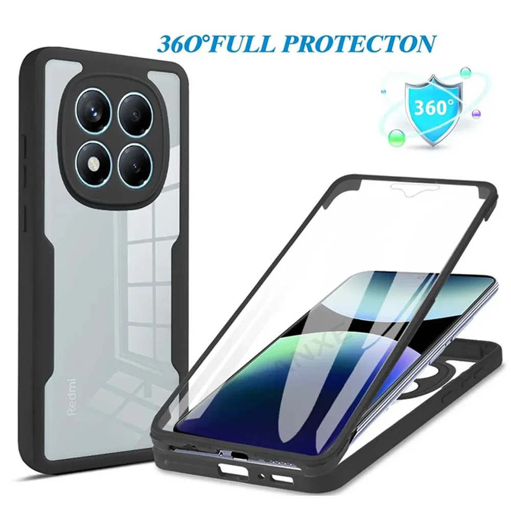 Funda completa 360 para Redmi Note 14 Pro Plus + Funda para Redmi Note 14 4G 5G A3 14C Funda protectora de pantalla para teléfono - imagen 2