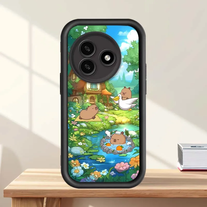 Funda con patrón de dibujos animados de capibara para Infinix Tecno Camon 12 19 20 30 F2 Pop 2 F 5 6 7 8 9 10 Pro Neo Eye escalera funda de teléfono - imagen 3
