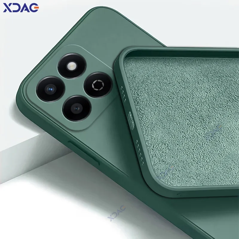 Funda Original Candy Fashion para Honor X6b HonorX6b 6,56 "Global MTK Helio G85 bolsas de teléfono de silicona líquida cuadradas suaves armadura - imagen 4