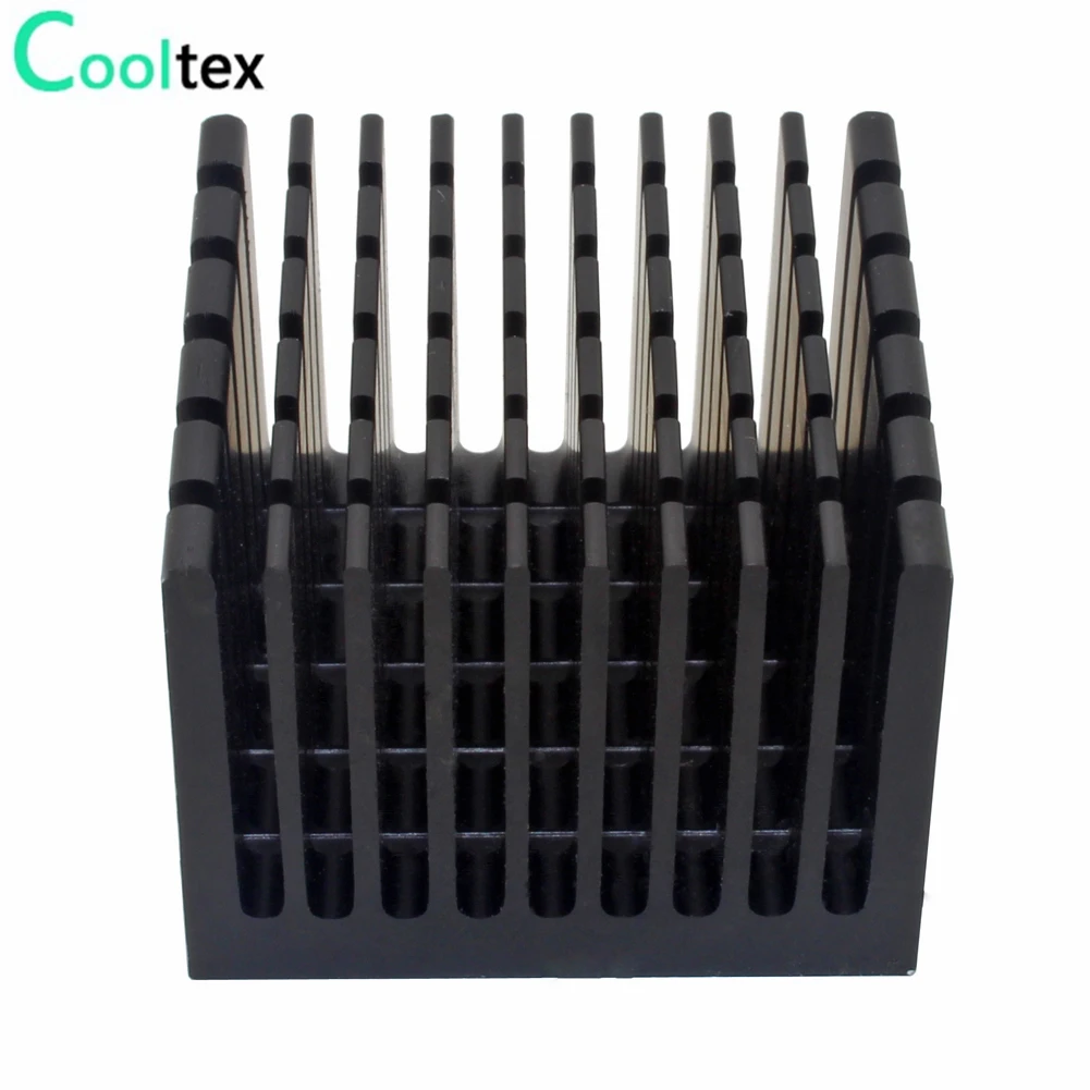 Disipador de calor de aluminio, radiador de refrigeración para Chip electrónico LED con cinta conductora térmica de doble cara, 40x40x30mm, 5 unidades - imagen 5