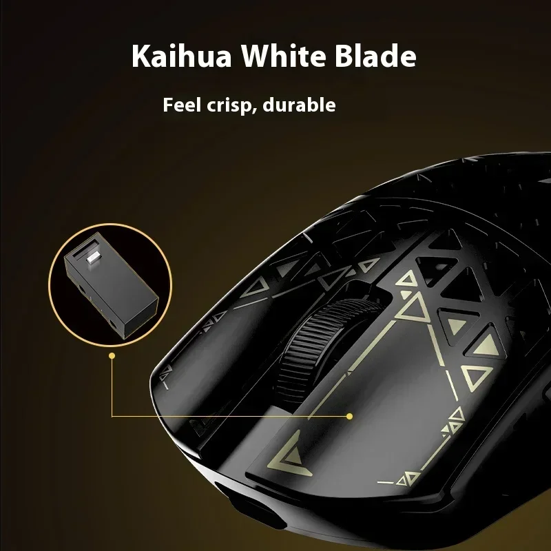 Nuevo Ipi Float 88S Mouse 8k Tri Mode ratón inalámbrico Paw3395 Fps ahueca hacia fuera la fibra de carbono ligero Gamer ratones accesorios personalizados - imagen 5