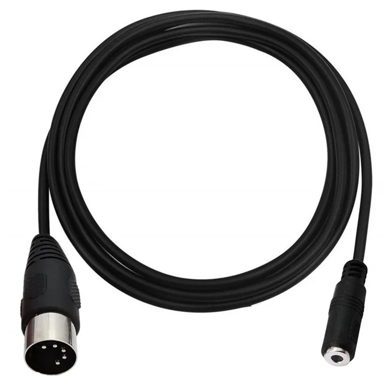 Cable de Audio con conector estéreo de 3,5mm, conector auxiliar macho de 3,5mm, M a F, MIDI Din de 5 pines, macho y hembra de alta calidad, 0,5 M para micrófono - imagen 2