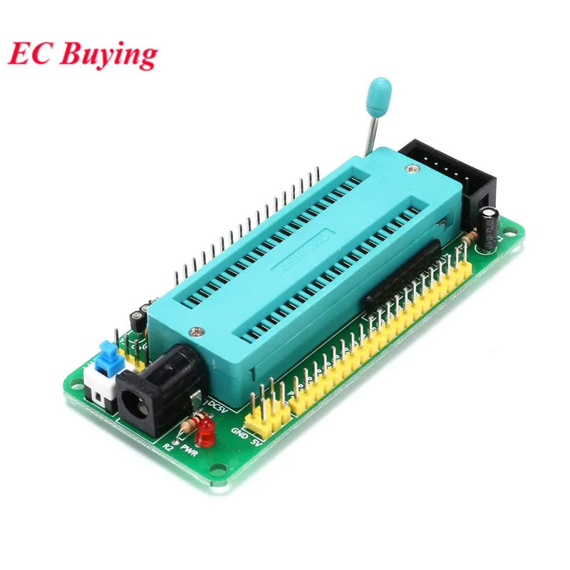 51 AVR MCU STC Placa de sistema mínimo Desarrollo de aprendizaje STC89C52 AT89S52 40P Módulo de asiento de bloqueo Programador de microcontrolador - imagen 2
