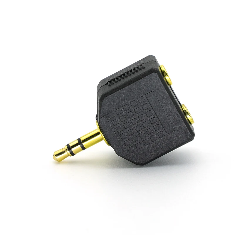 2PCS Mini Stereo 3.5mm Audio Jack Male to Dual 3.5mm Female Double Earphone Headphone Y Splitter Adapter Plug for MP3 Phone - imagen 3