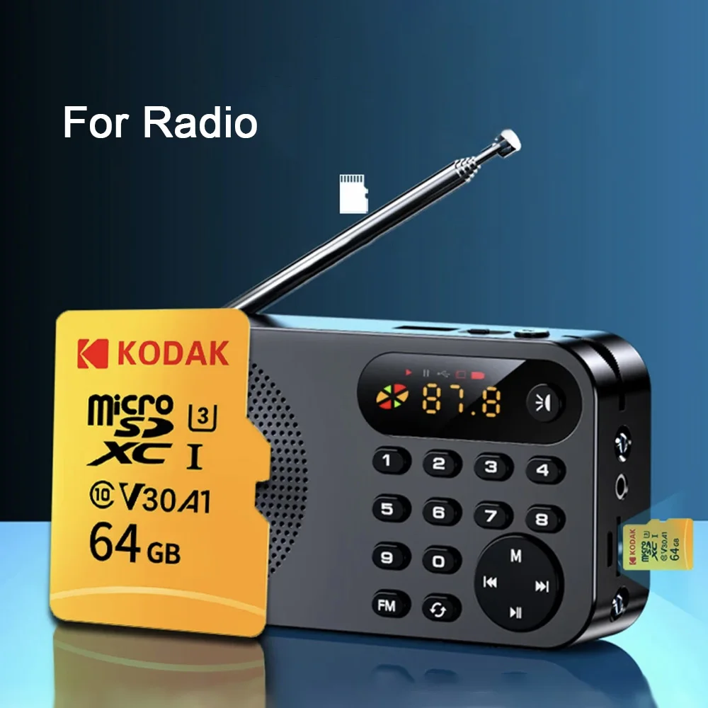 Tarjeta Micro SD Kodak, tarjeta de memoria de 64GB y 32GB, 512GB, 256GB, 128GB, tarjeta de memoria SD MicroSDXC Class10, tarjeta Flash TF Original de 100 MB/s U3 - imagen 5