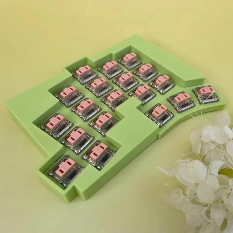 TOTEM-teclado inalámbrico dividido, modo Dual, Bluetooth, perfil bajo, intercambiable en caliente, Zmk, teclado dividido ergonómico personalizado - imagen 2