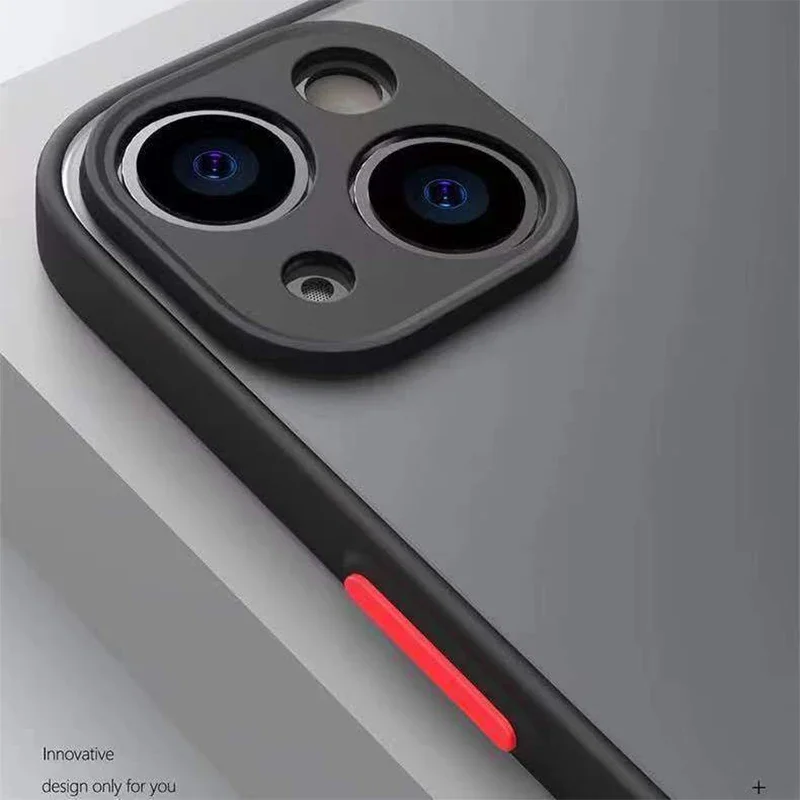 Funda de teléfono mate de PC dura transparente de lujo para iPhone 11 12 13 14 15 Pro Max XS X XR 7 8 15 Plus SE 2020 cubierta de parachoques suave a prueba de golpes - imagen 4