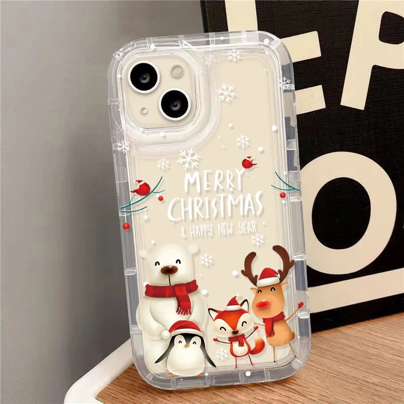 Funda navideña para Xiaomi Redmi Note 13 Pro 5G 12 11 10 9 12C 10C Poco X6 X3 M5S M5 C65 9s 10s 11s 9T 9C NFC 9A Funda suave - imagen 5