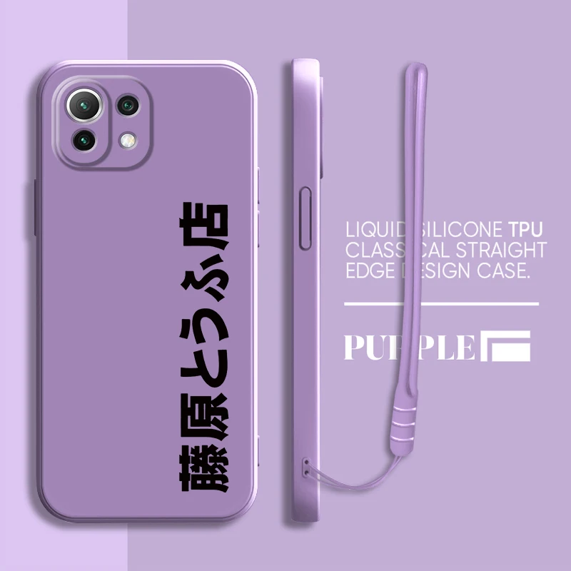 Funda de teléfono para Xiaomi Poco F4 F5 F3 X4 X3 Pro X3 NFC cubierta suave Anime iniciales D coche - imagen 3