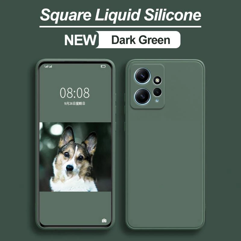 Para Xiaomi Redmi Note 12 funda de silicona líquida Protector de goma lisa Redmi Note 12 4G funda - imagen 5