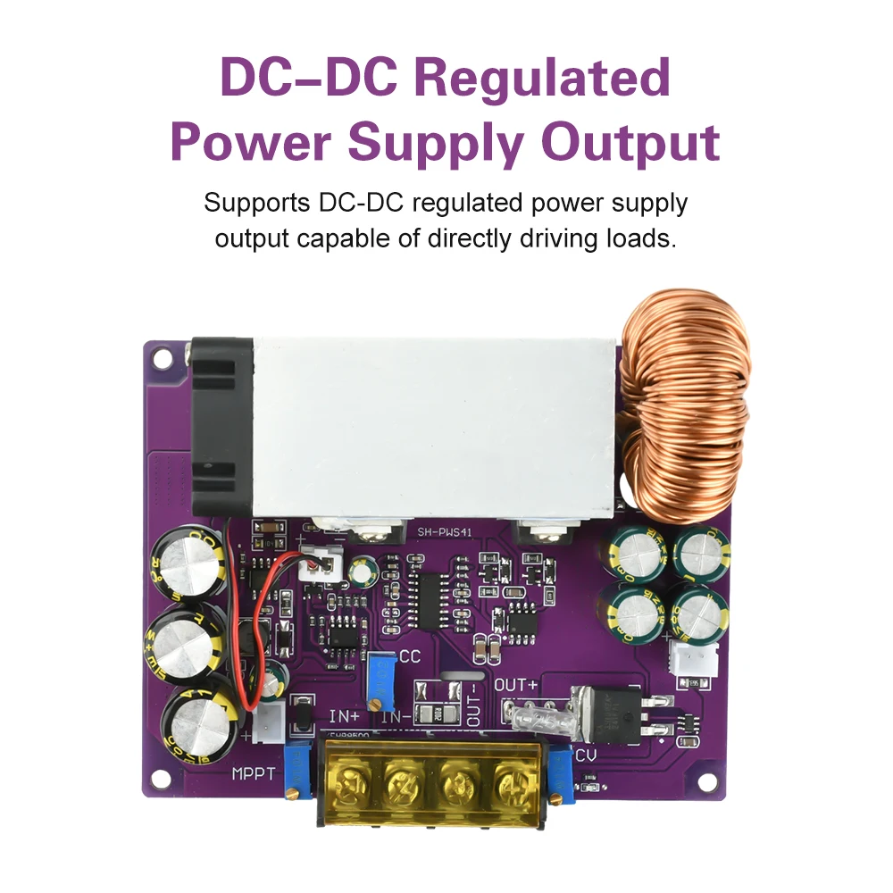 Módulo reductor ajustable DC 18-90V 800W controlador de carga Solar MPPT 0-25A convertidor Buck DC-DC para baterías de iones de litio
