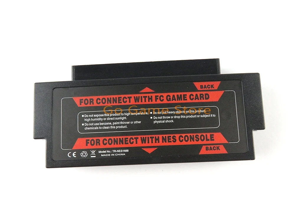 1 unidad para juego FC a consola NES, convertidor adaptador de 60 pines a 72 pines para piezas de reparación del sistema de consola NES