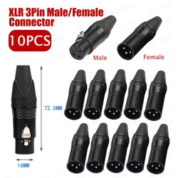 Conector XLR de Audio 3 Pines Macho y Hembra Profesional