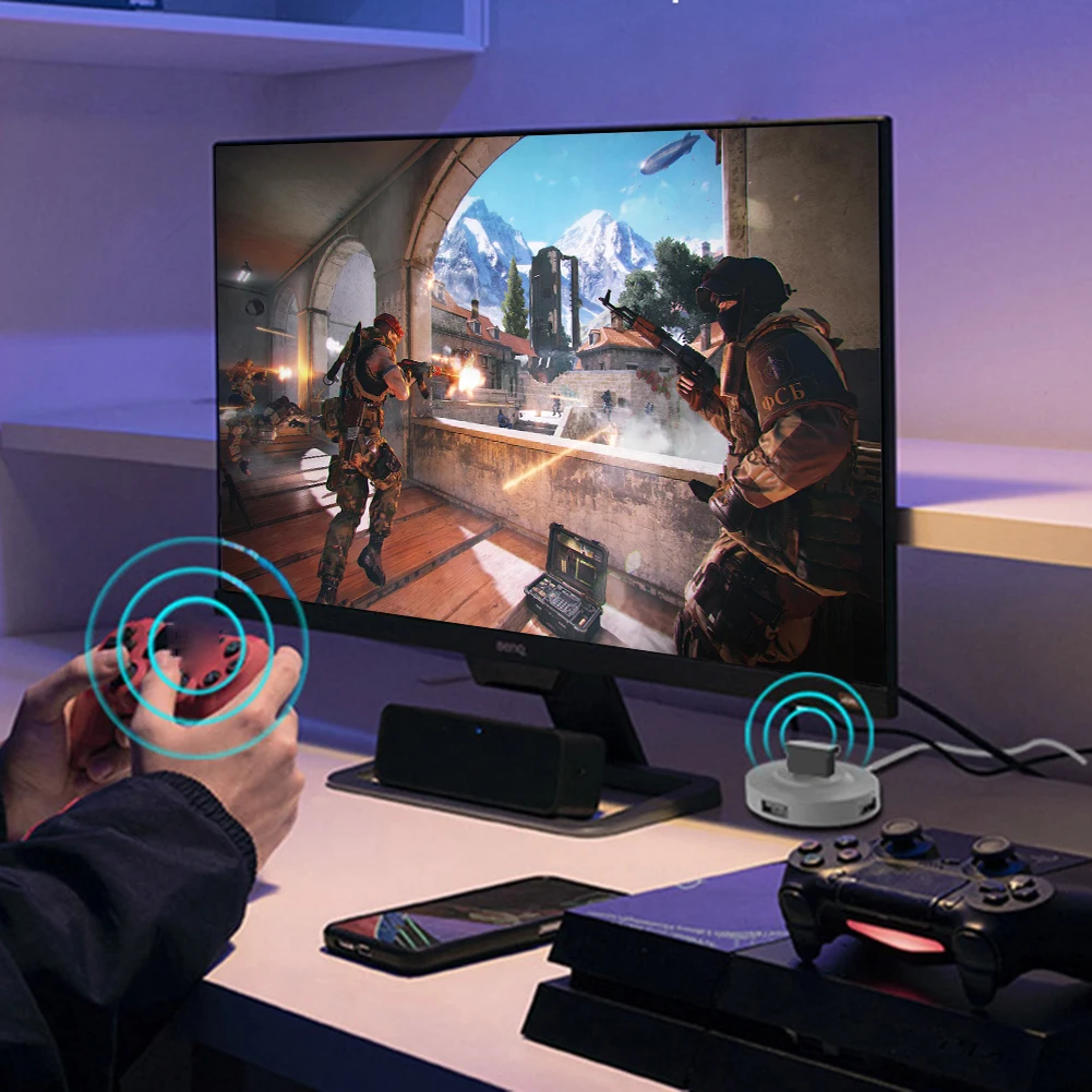 Adaptador USB Compatible con Bluetooth 5,3, compatible con Windows 11/10/8,1, transmisor de Audio BT, adaptador inalámbrico para PC de escritorio y portátil - imagen 4