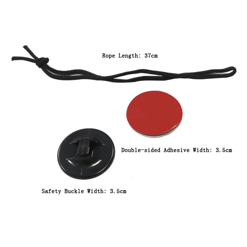 Cierre de seguro de seguridad para surfear, adhesivo de montaje para Gopro Hero 13, 12, 11, 10, 9, SJCAM, DJI Osmo Action 4, 3, accesorio - imagen 5