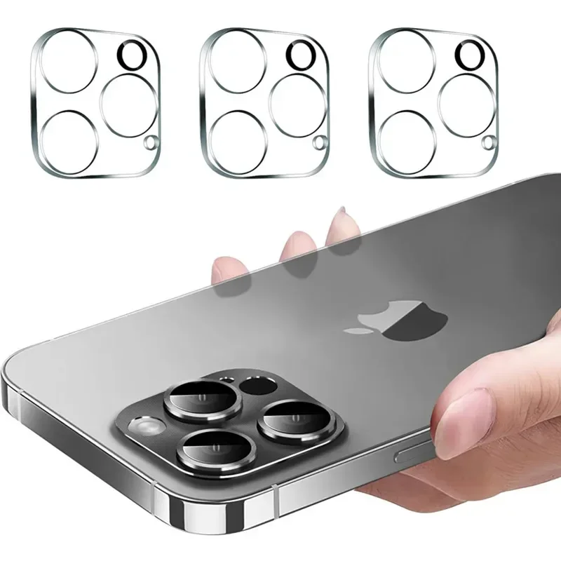 Protector de lente de cámara de vidrio templado, accesorios de cubierta para IPhone 15 14 13 11 16 Pro Max 12 Mini Plus IPhone15 ProMax 15Pro, 3 unidades