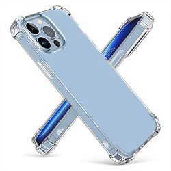 Funda transparente a prueba de golpes con agujero grande para iPhone 17 16 15 14 13 12 11 Pro Max Mini 8 7 6 6S Plus para iPhone SE 17 Air funda suave de TPU
