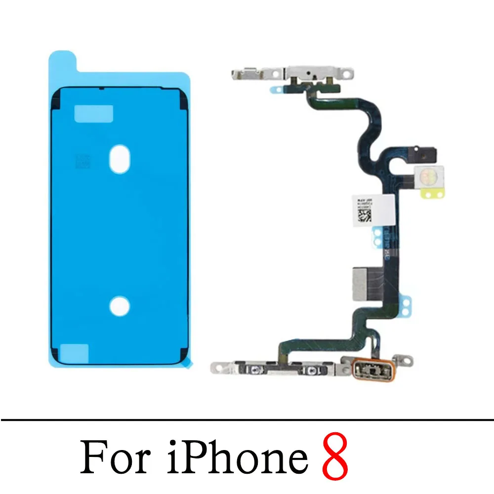 Cable flexible de interruptor de encendido y apagado para iPhone 7 8 Plus, botón de silencio de volumen con micrófono, luz de Flash, reemplazo flexible - imagen 4