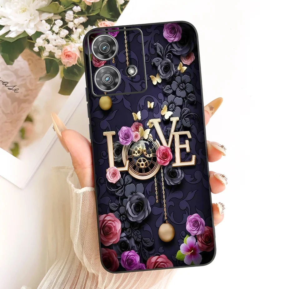 Para Motorola Edge 40 Neo funda XT2307-1 Linda funda pintada de moda Fundas de teléfono suaves de TPU para Motorola Edge 40 Edge40 Neo 5G Fundas - imagen 2