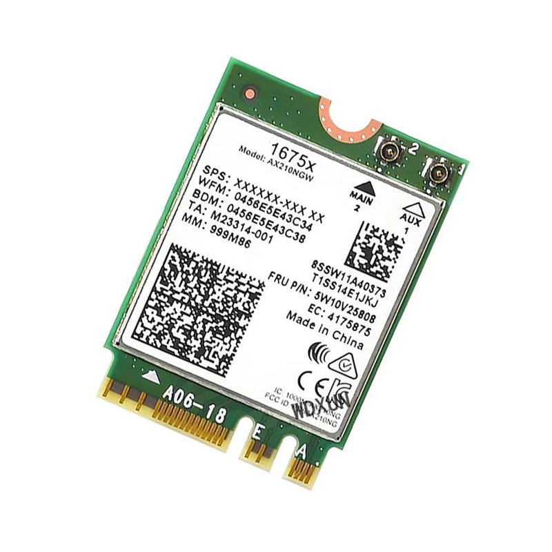 Killer 1675x AC banda Dual 2,4 Gbps WI-FI 6E tarjeta inalámbrica AX210 Wifi AX210NGW 802.11AX Bluetooth 5,2 portátil para Windows 10 - imagen 3