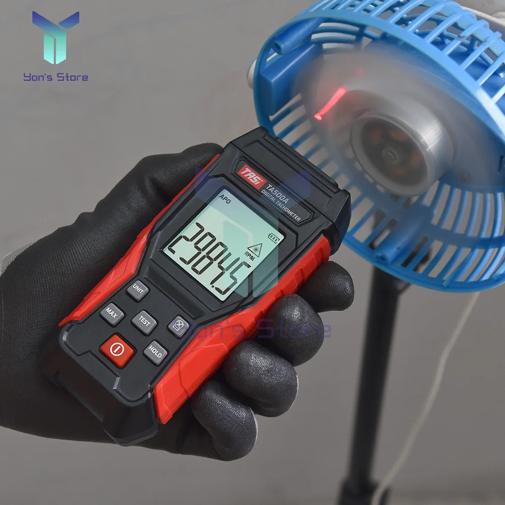 Tacómetro láser Digital TA500C, 1 piezas, 0,3 ~ 100000RPM, pantalla de 9999 Rpm, medidor de RPM, interruptor de tacómetro de contacto 2 en 1, velocímetro - imagen 4