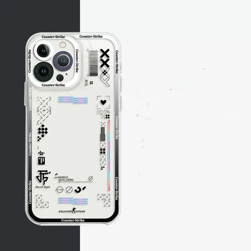 Funda de teléfono transparente para Samsung Galaxy S24 Ultra S23 FE S20 S21 S22 Plus A54 5G A55 A35 A25 A14 A15 A24 A34 - imagen 2