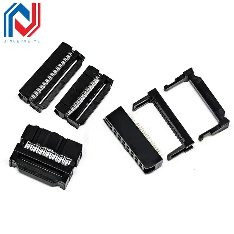 5 uds paso FC-2.54mm hembra conector de enchufe IDC Cable de cinta DC3 cabezal macho enchufe 6P/8/10/12/14/16/18/20/24/26/30/34/40-64Pin - imagen 3