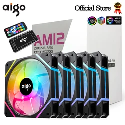 Ventilador Aigo AM12 120mm ARGB con Controlador RGB