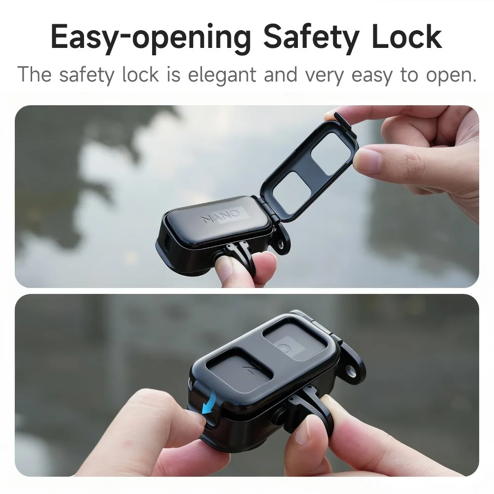 Cadre de support à pression pliable pour DJI Osmo NANO, adaptateur d'extension à dégagement rapide, accessoires de caméra d'action - imagen 4