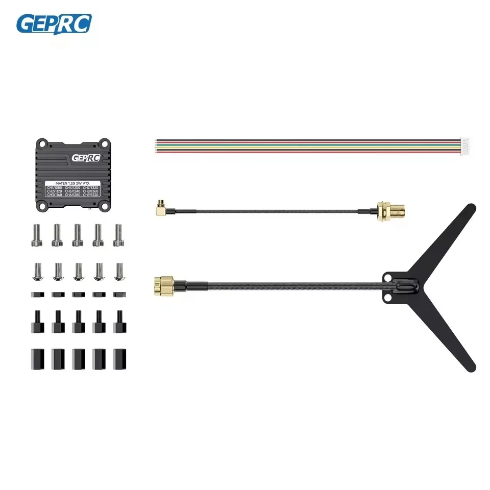 GEPRC MATEN 1,2G 2W VTX 25mW/2000mW VTX módulo transmisor 1080 Mhz -1360 Mhz para FPV piezas de carreras de largo alcance RC