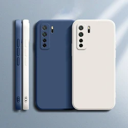 Funda oficial Huawei P40 Lite Pro Plus – Silicona suave y borde recto