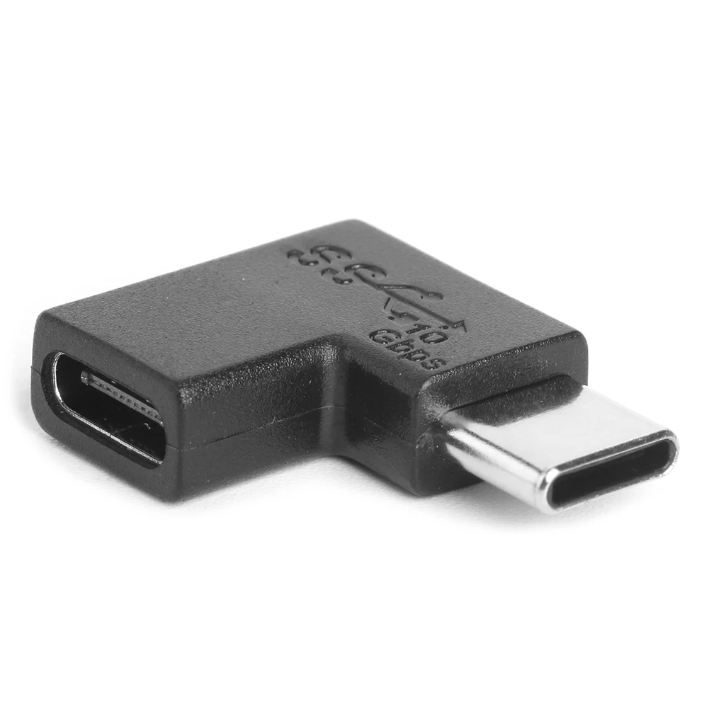 Adaptador USB tipo C de ángulo recto de 90 grados, 2 piezas, macho a hembra, hembra a hembra, adaptador de extensión en ángulo para tableta y portátil - imagen 5