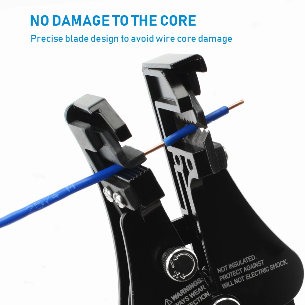 Alicates Pelacables multifuncionales, herramientas, cortador pelado automático, prensado de cables, electricista para 8-18AWG - imagen 3